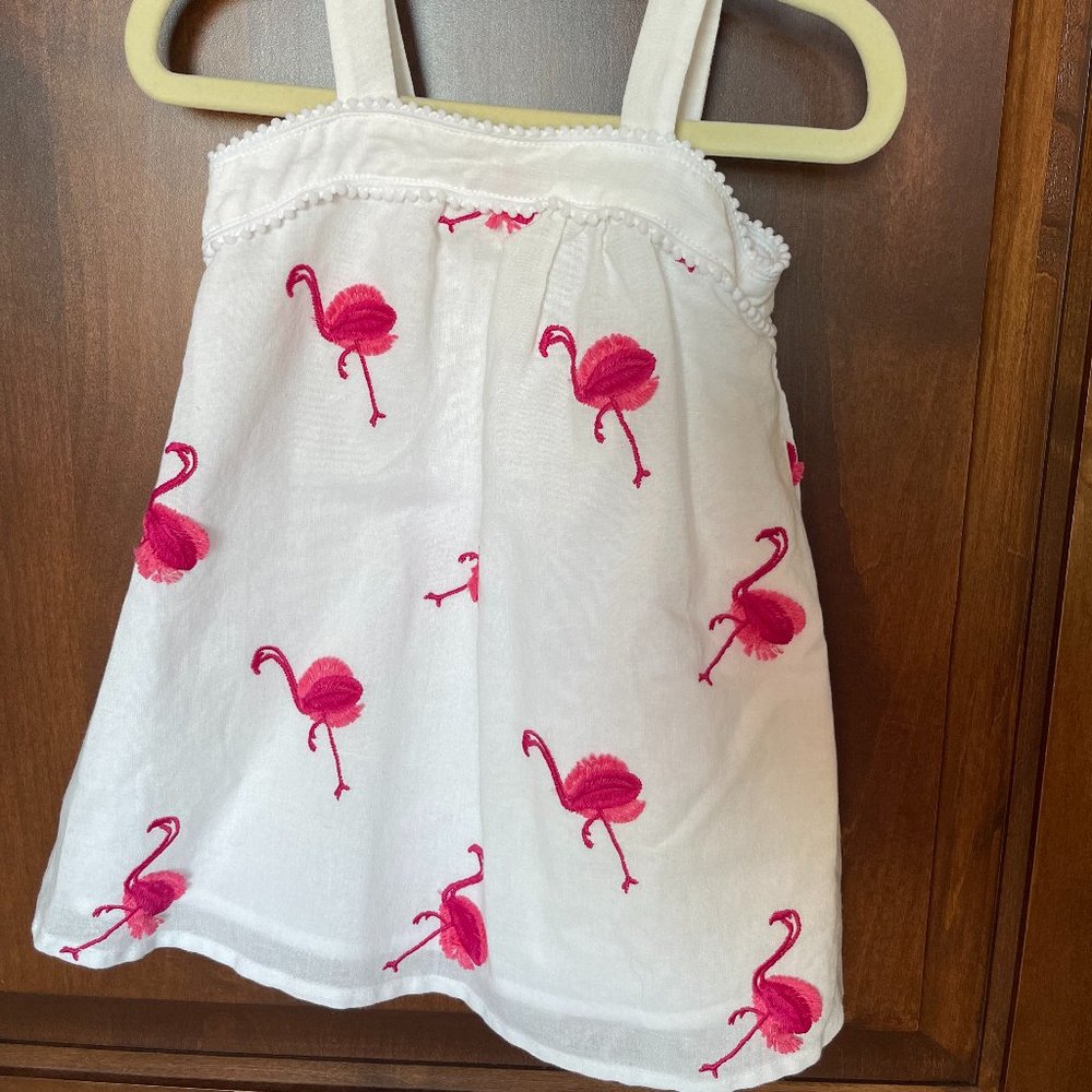 Janie & Jack Flamingo Dress 12-18mo